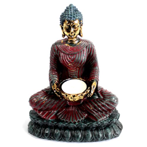 Antik Stílusú Buddha - Hűséges - Mécsestartó