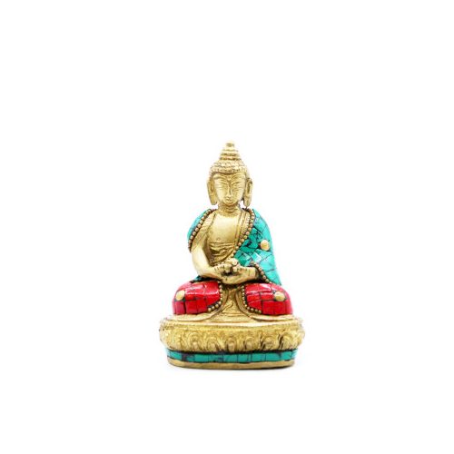 Bronz Buddha Szobor - Amitabha - 9.5 cm