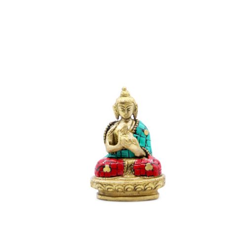 Bronz Buddha Szobor - Áldás - 7.5cm