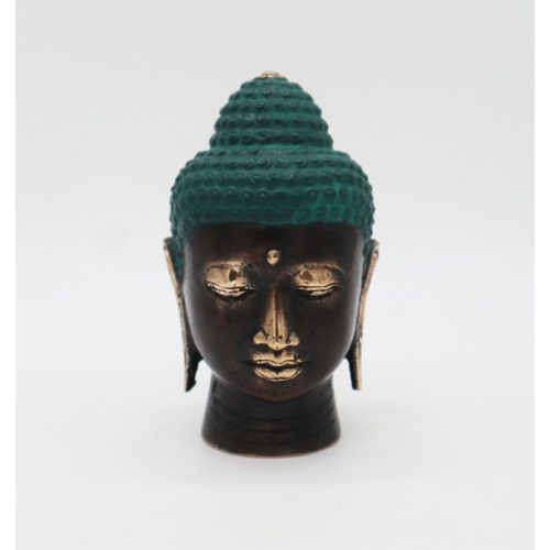 Nagy Antik Bronz Buddha Fej