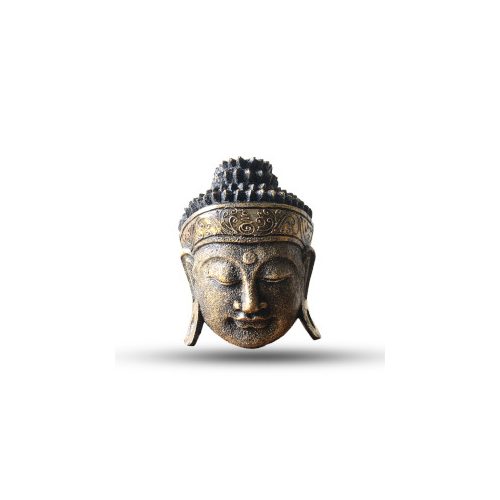 Dekorációs Buddha Fej - 25cm - Arany