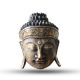 Dekorációs Buddha Fej - 25cm - Arany