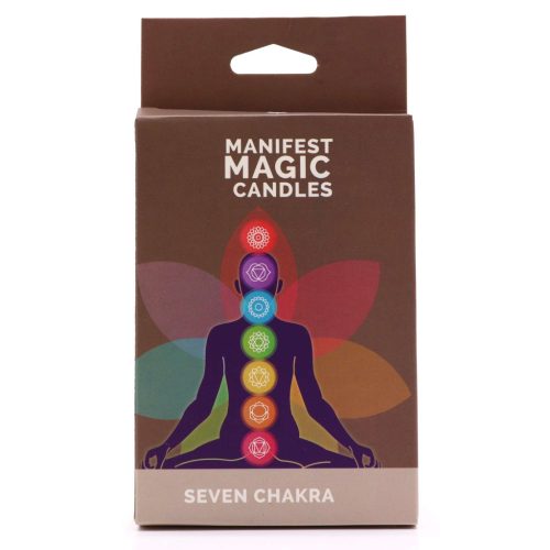 Hét Chakra Manifesztációs Gyertyák (7 darab)