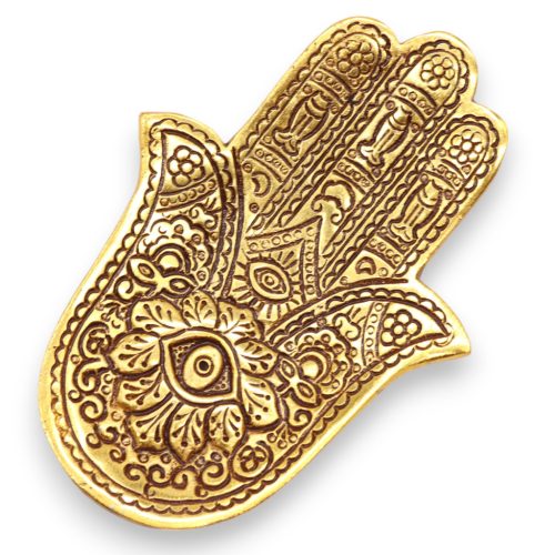 Arany Alumínium  Kicsi Hamsa Füstölő Állvány13x5.5cm