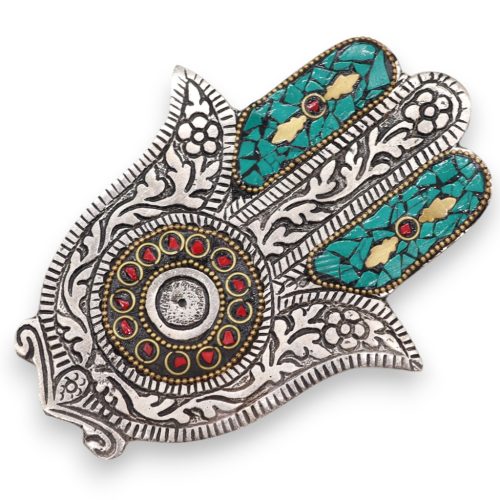 Kicsi Zöld Hamsa Füstölő Állvány 13x5.5cm