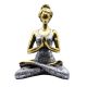 Yoga Lady Szobrocska - Bronz & Ezüst 24cm